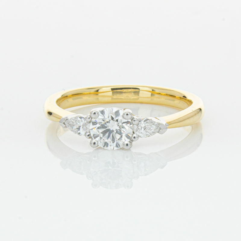 18ct Yellow Gold .52ct Diamond Ayla Ring-Ring-Walker & Hall