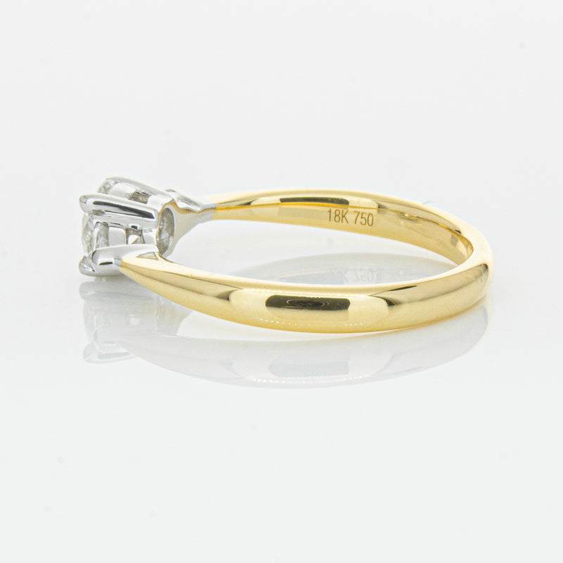 18ct Yellow Gold .52ct Diamond Ayla Ring-Ring-Walker & Hall