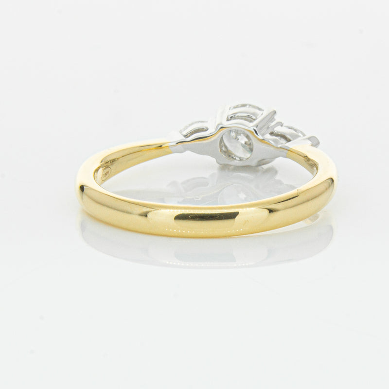 18ct Yellow Gold .52ct Diamond Ayla Ring-Ring-Walker & Hall