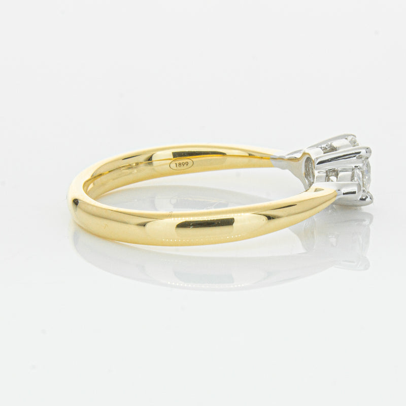 18ct Yellow Gold .52ct Diamond Ayla Ring-Ring-Walker & Hall