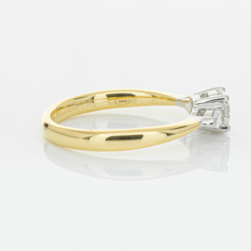 18ct Yellow Gold .52ct Diamond Ayla Ring-Ring-Walker & Hall