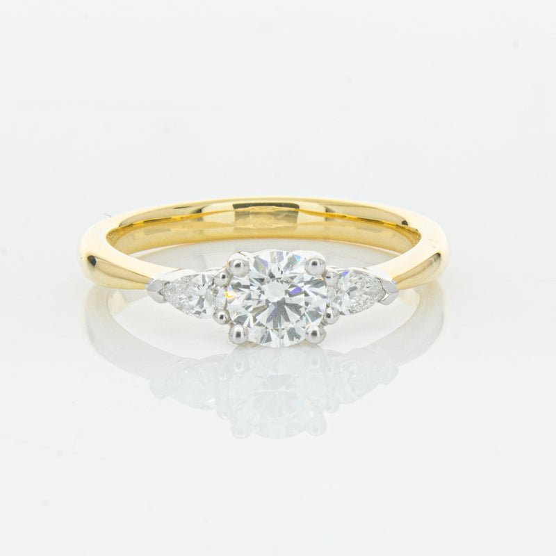 18ct Yellow Gold .52ct Diamond Ayla Ring-Ring-Walker & Hall