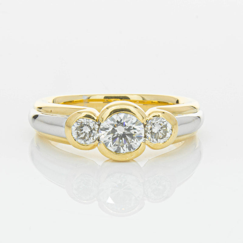 Deja Vu 18ct Yellow & White Gold .50ct Diamond Ring-Ring-Walker & Hall