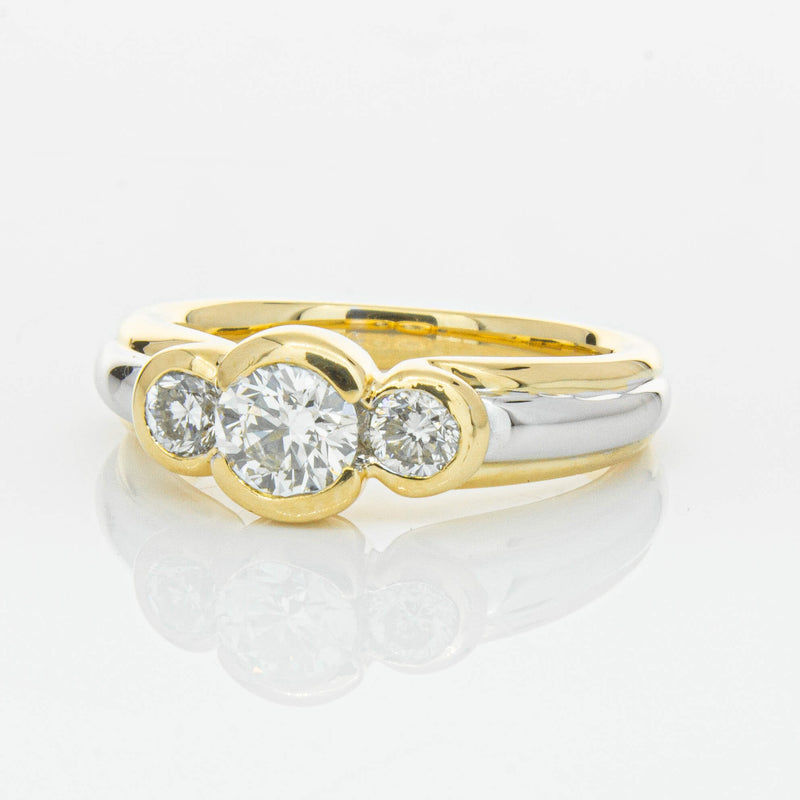 Deja Vu 18ct Yellow & White Gold .50ct Diamond Ring-Ring-Walker & Hall