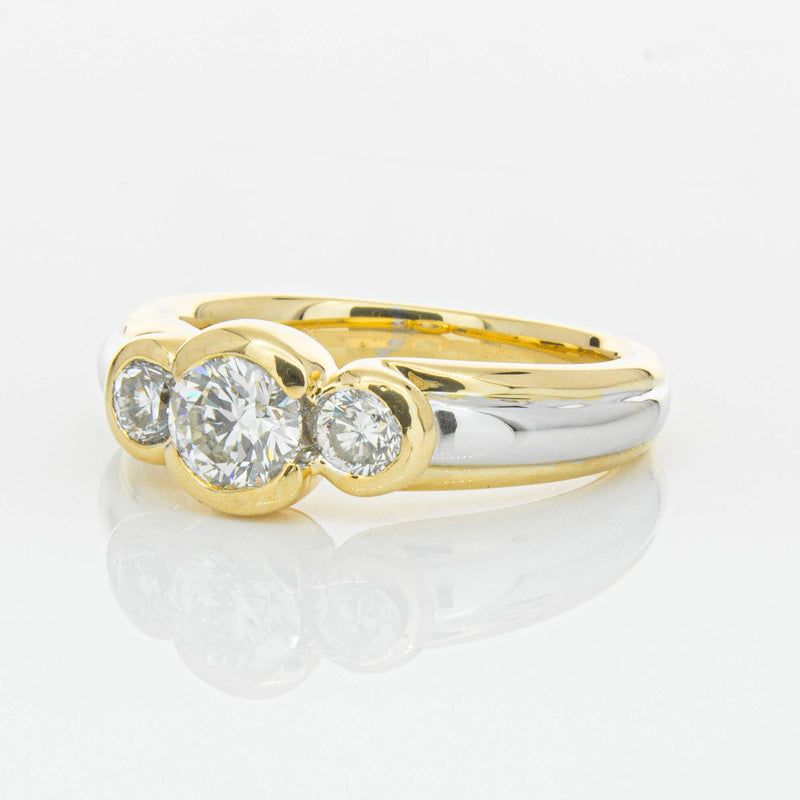 Deja Vu 18ct Yellow & White Gold .50ct Diamond Ring-Ring-Walker & Hall