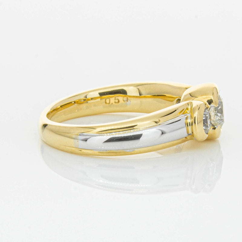 Deja Vu 18ct Yellow & White Gold .50ct Diamond Ring-Ring-Walker & Hall