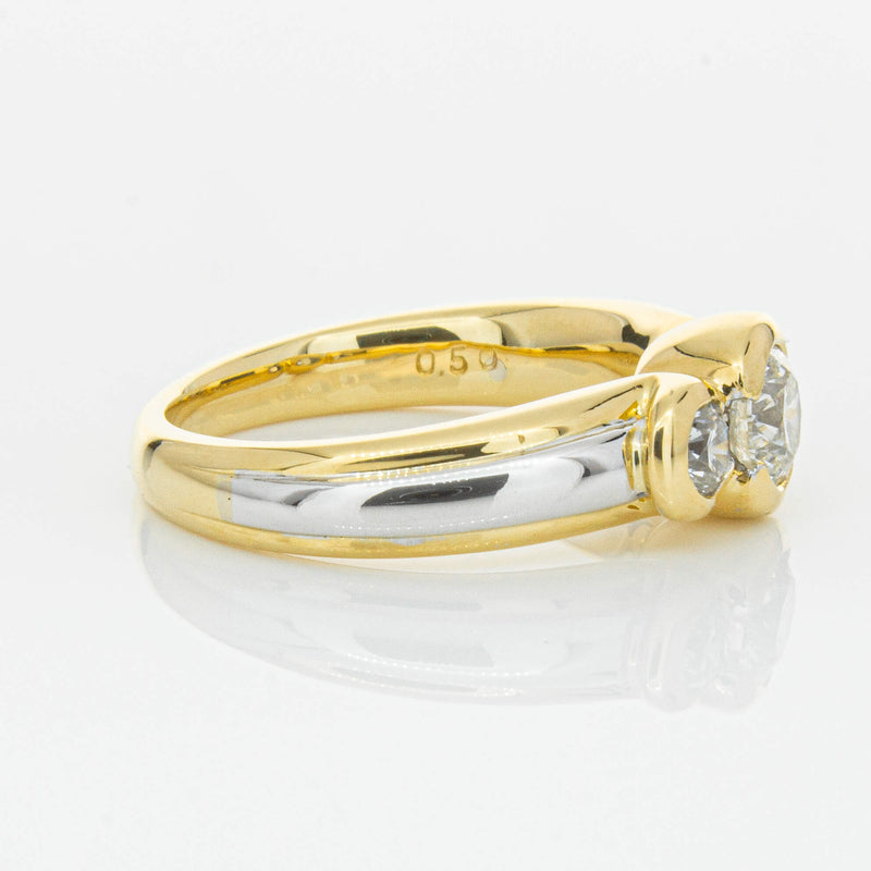 Deja Vu 18ct Yellow & White Gold .50ct Diamond Ring-Ring-Walker & Hall