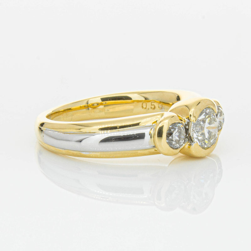 Deja Vu 18ct Yellow & White Gold .50ct Diamond Ring-Ring-Walker & Hall