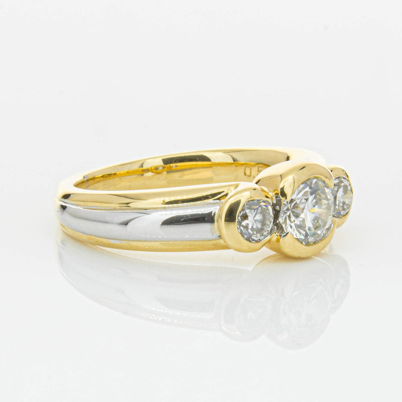 Deja Vu 18ct Yellow & White Gold .50ct Diamond Ring-Ring-Walker & Hall