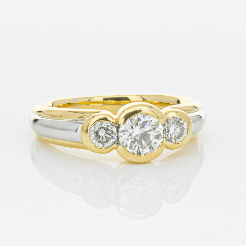 Deja Vu 18ct Yellow & White Gold .50ct Diamond Ring-Ring-Walker & Hall