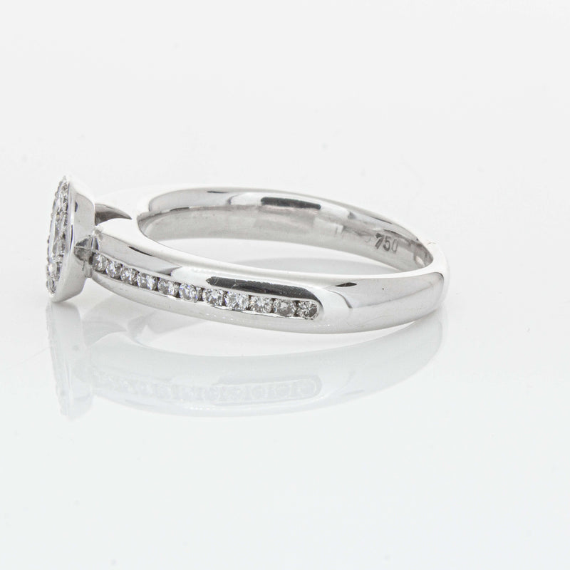 Deja Vu 18ct White Gold .25ct Diamond Cluster Ring-Ring-Walker & Hall