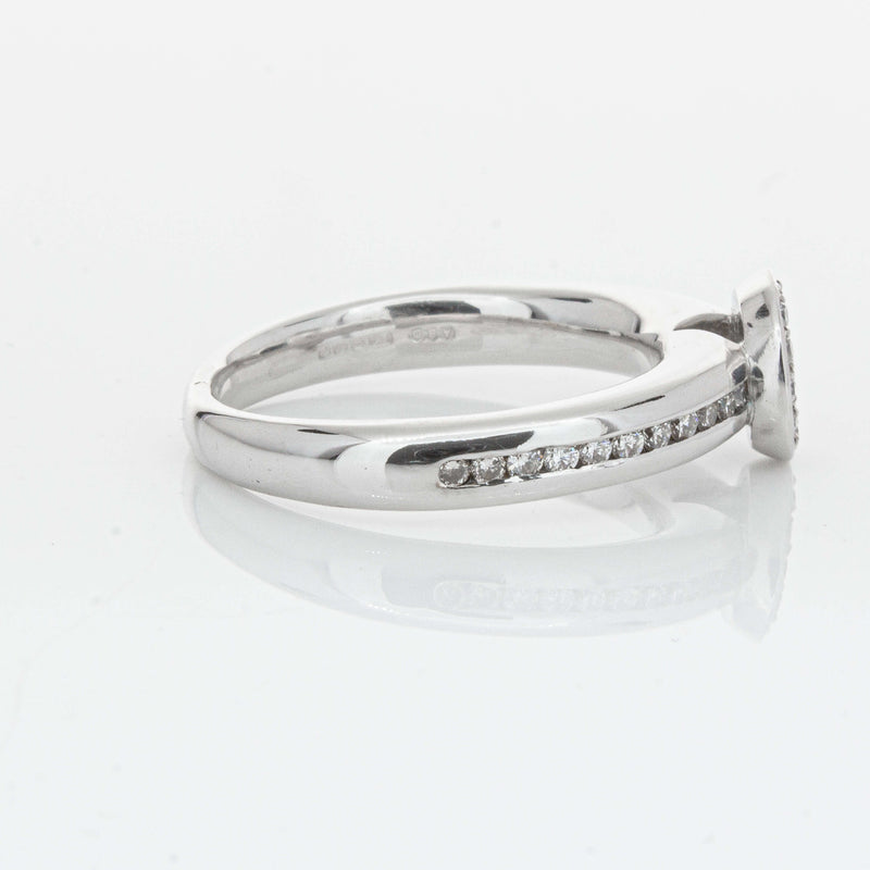 Deja Vu 18ct White Gold .25ct Diamond Cluster Ring-Ring-Walker & Hall