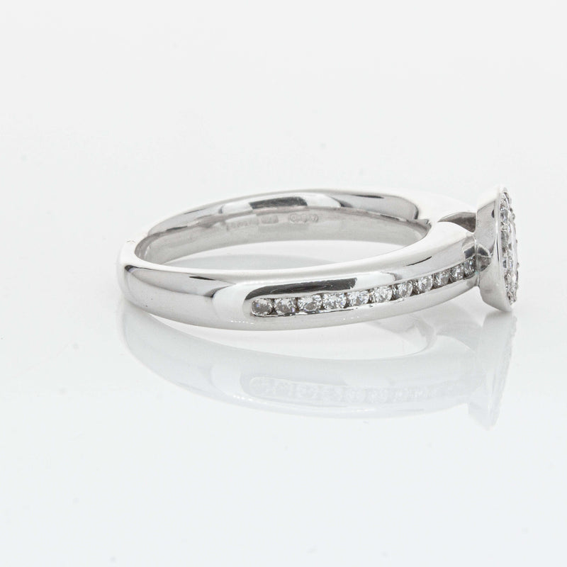 Deja Vu 18ct White Gold .25ct Diamond Cluster Ring-Ring-Walker & Hall