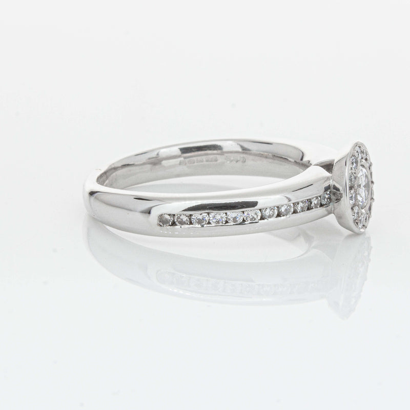 Deja Vu 18ct White Gold .25ct Diamond Cluster Ring-Ring-Walker & Hall