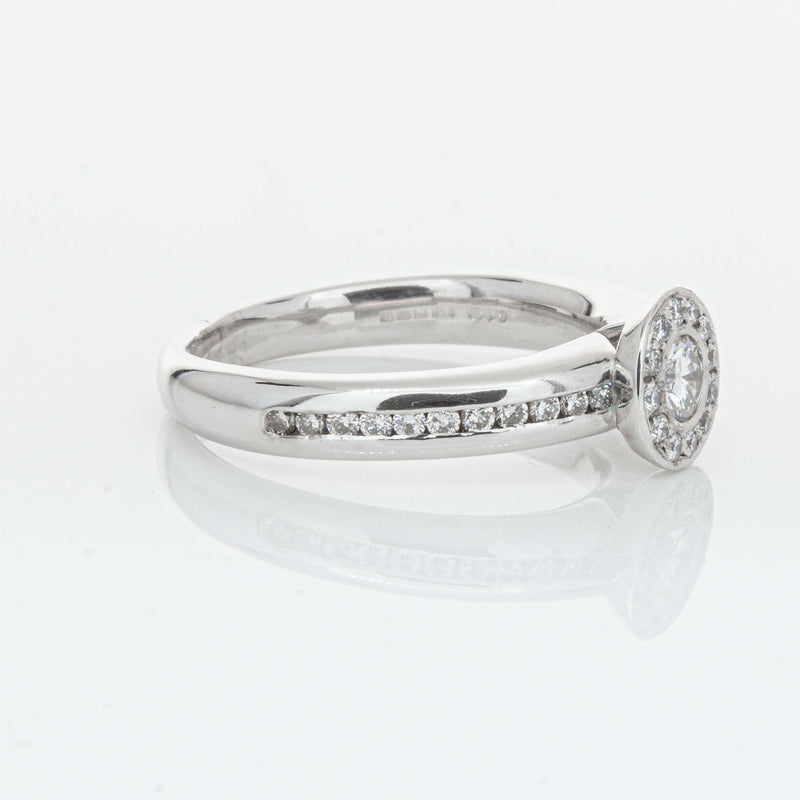 Deja Vu 18ct White Gold .25ct Diamond Cluster Ring-Ring-Walker & Hall