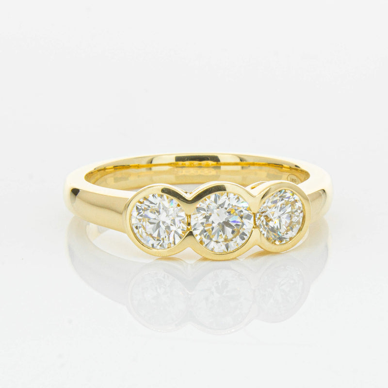 18ct Yellow Gold 1.00ct Reclaimed Diamond Natalia Ring-Ring-Walker & Hall