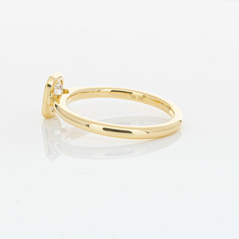 18ct Yellow Gold .70ct Emerald Cut Diamond Natalia Ring-Ring-Walker & Hall