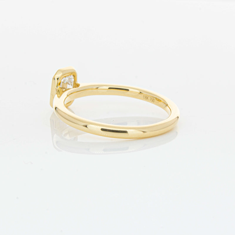 18ct Yellow Gold .70ct Emerald Cut Diamond Natalia Ring-Ring-Walker & Hall