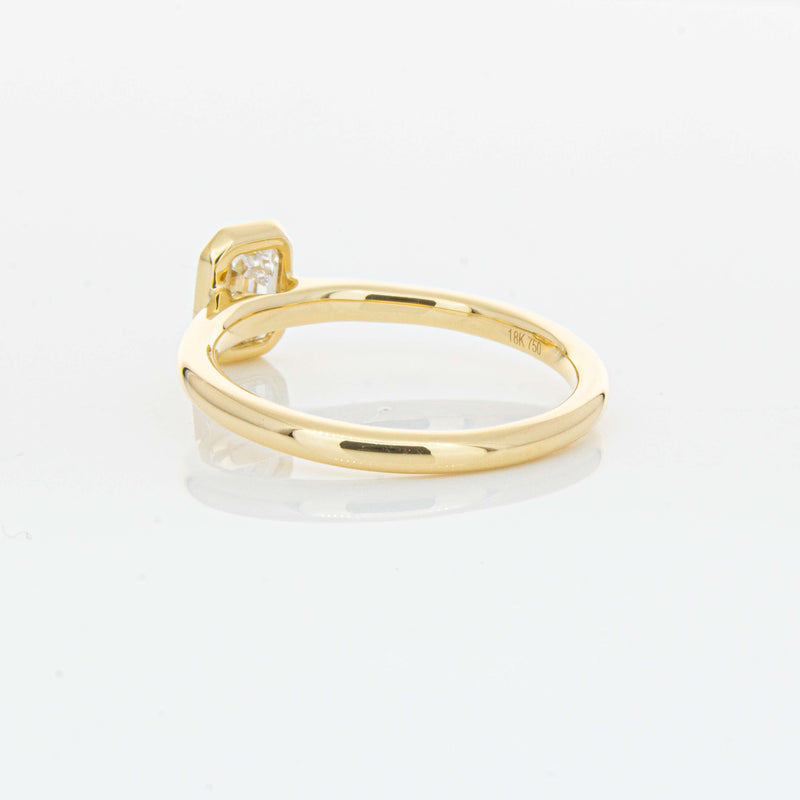 18ct Yellow Gold .70ct Emerald Cut Diamond Natalia Ring-Ring-Walker & Hall
