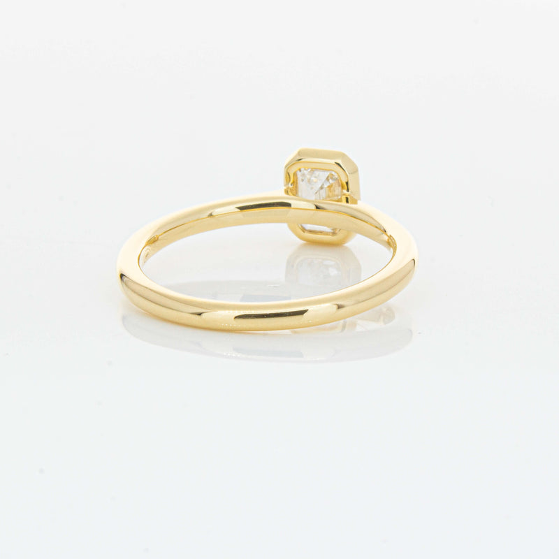 18ct Yellow Gold .70ct Emerald Cut Diamond Natalia Ring-Ring-Walker & Hall