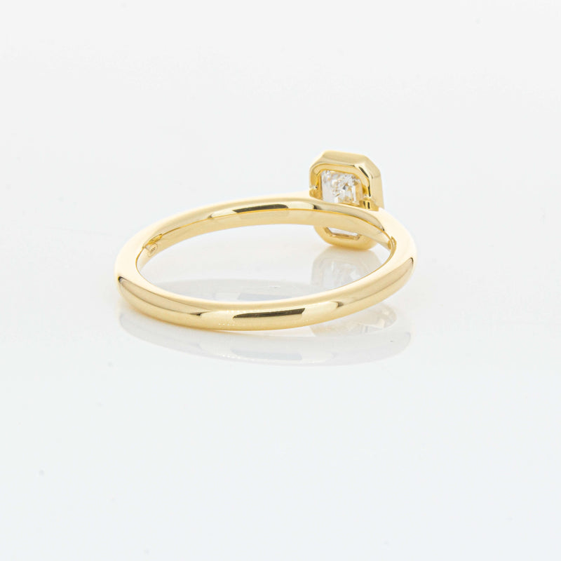 18ct Yellow Gold .70ct Emerald Cut Diamond Natalia Ring-Ring-Walker & Hall