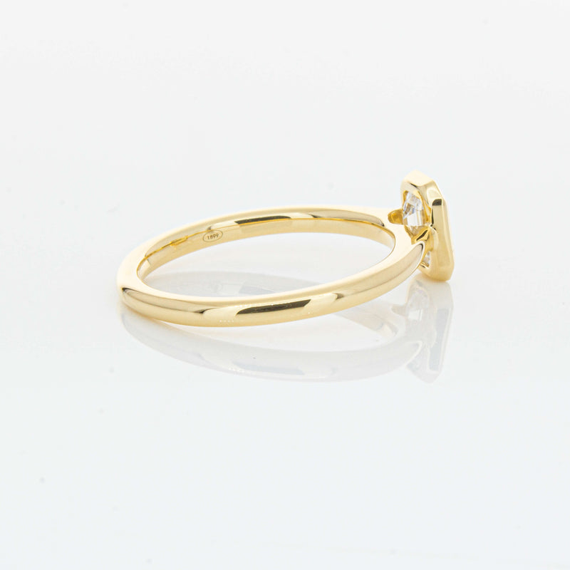 18ct Yellow Gold .70ct Emerald Cut Diamond Natalia Ring-Ring-Walker & Hall