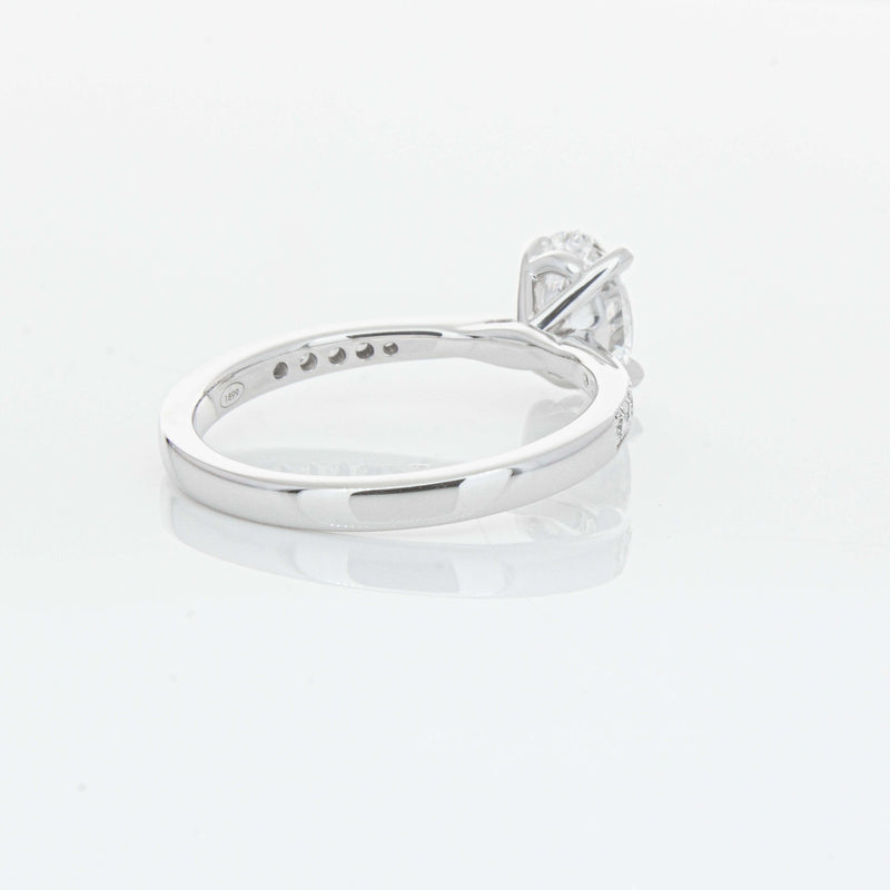 18ct White Gold 1.01ct Oval Cut Diamond Zenith Ring-Ring-Walker & Hall