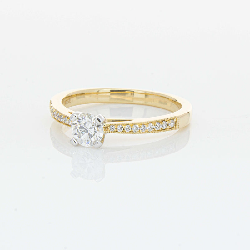 14ct Yellow Gold .40ct Diamond Helena Ring-Ring-Walker & Hall
