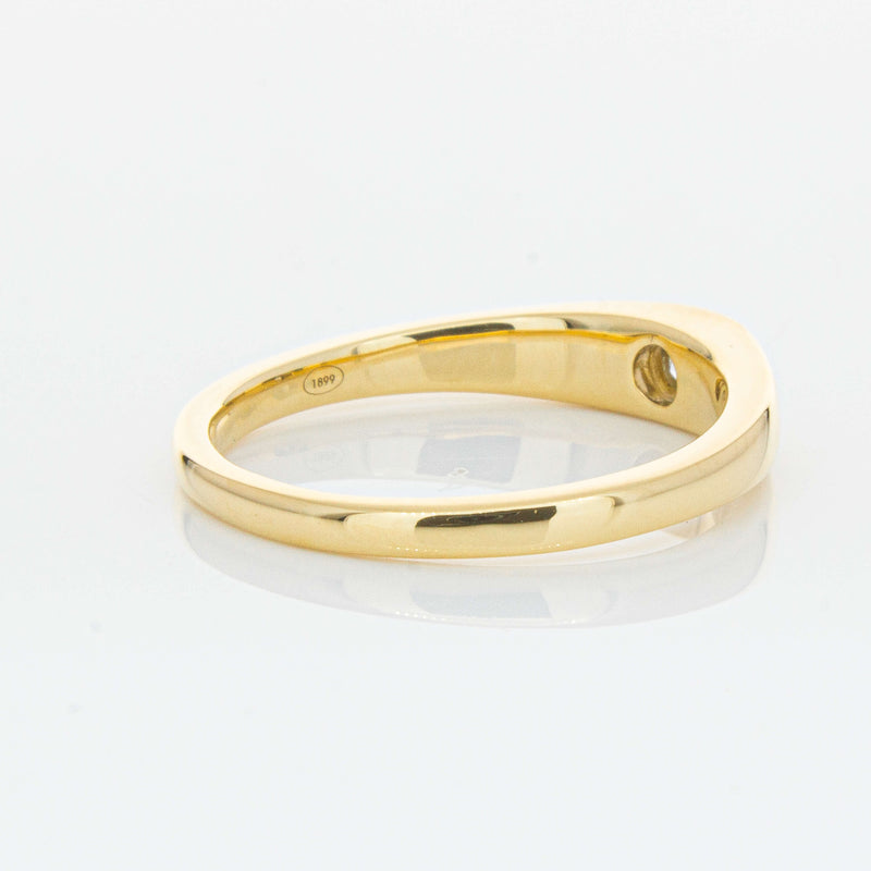 18ct Yellow Gold .16ct Diamond Gypsy Ring-Ring-Walker & Hall