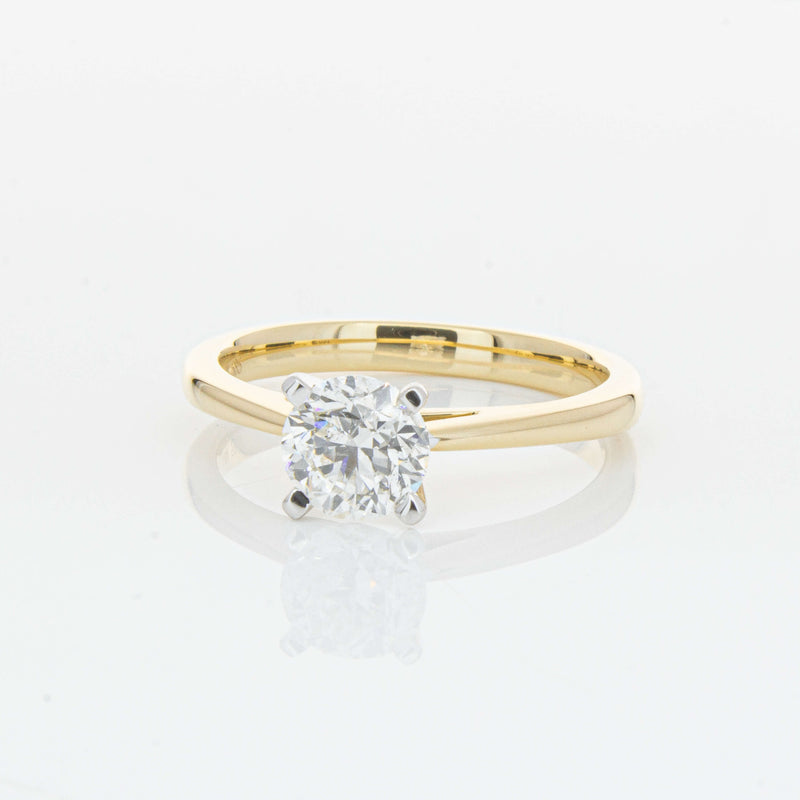 14ct Yellow Gold 1.00ct Diamond Luna Ring-Ring-Walker & Hall