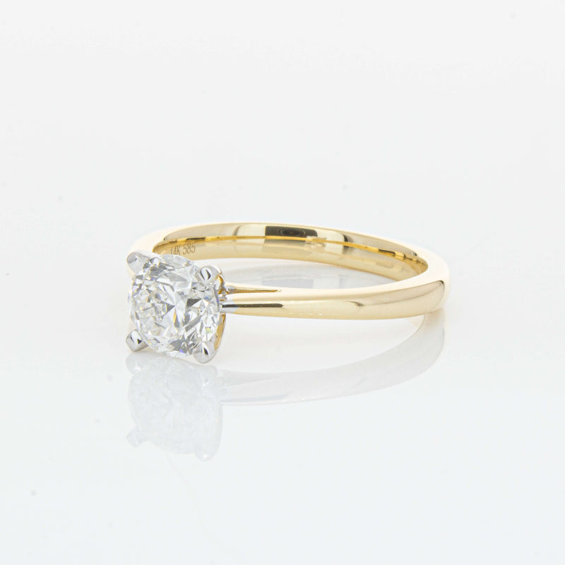 14ct Yellow Gold 1.00ct Diamond Luna Ring-Ring-Walker & Hall