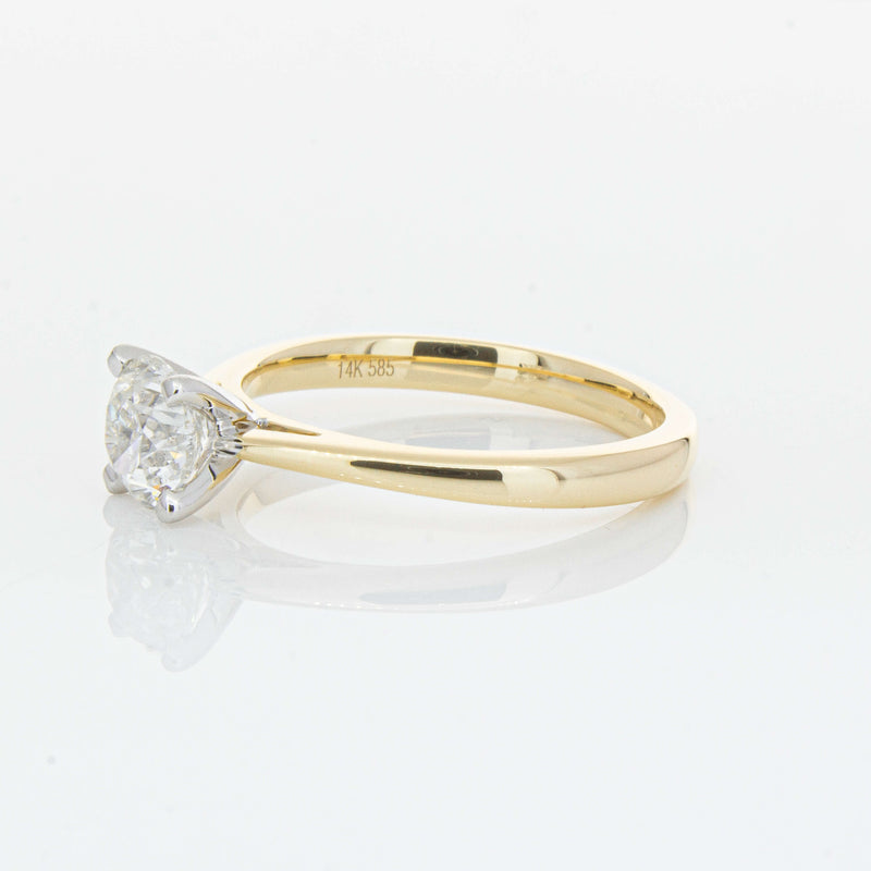 14ct Yellow Gold 1.00ct Diamond Luna Ring-Ring-Walker & Hall