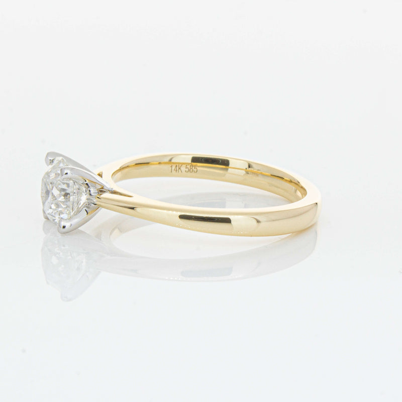 14ct Yellow Gold 1.00ct Diamond Luna Ring-Ring-Walker & Hall