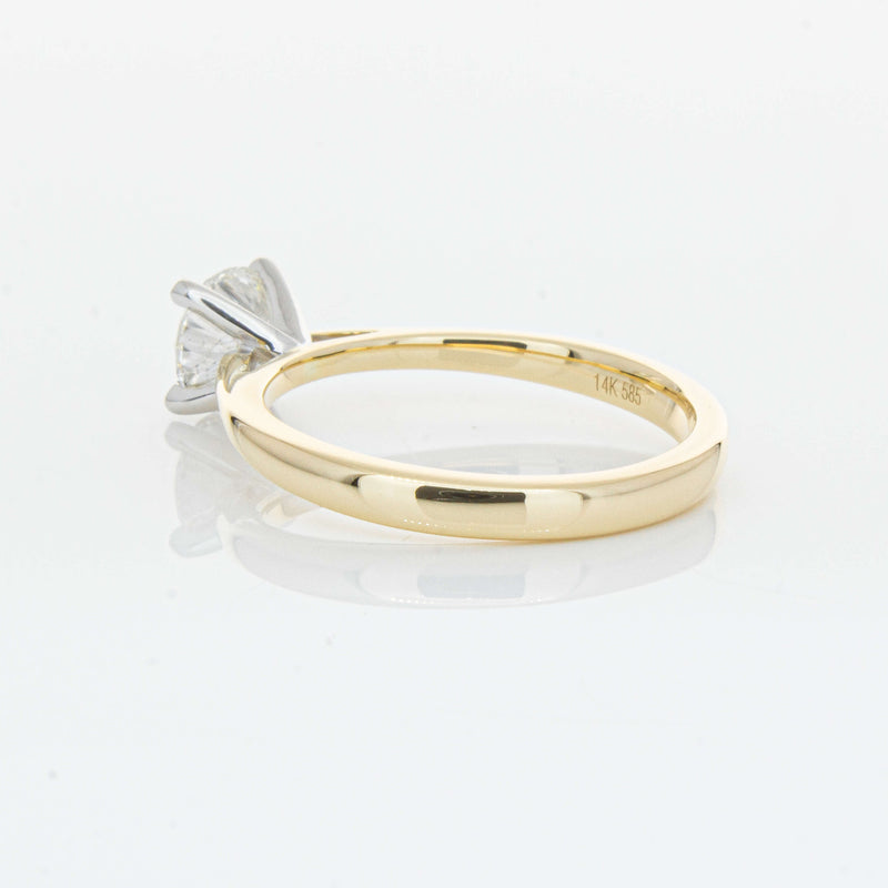 14ct Yellow Gold 1.00ct Diamond Luna Ring-Ring-Walker & Hall