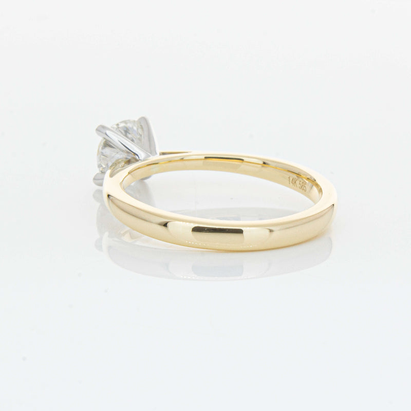 14ct Yellow Gold 1.00ct Diamond Luna Ring-Ring-Walker & Hall