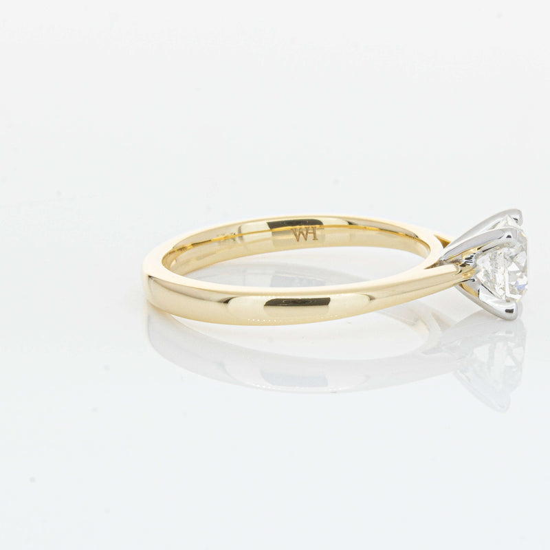 14ct Yellow Gold 1.00ct Diamond Luna Ring-Ring-Walker & Hall