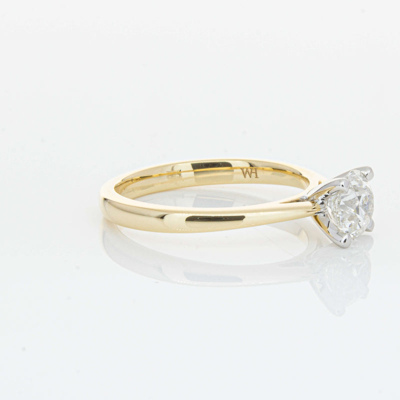 14ct Yellow Gold 1.00ct Diamond Luna Ring-Ring-Walker & Hall