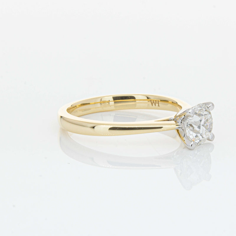 14ct Yellow Gold 1.00ct Diamond Luna Ring-Ring-Walker & Hall