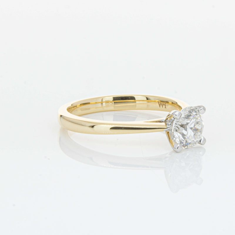 14ct Yellow Gold 1.00ct Diamond Luna Ring-Ring-Walker & Hall