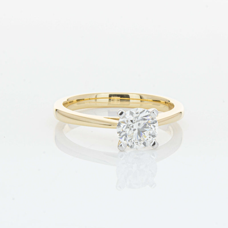 14ct Yellow Gold 1.00ct Diamond Luna Ring-Ring-Walker & Hall