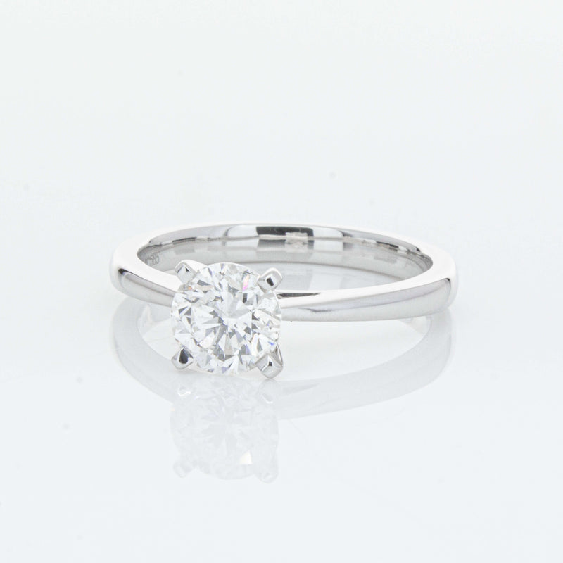 14ct White Gold 1.00ct Diamond Luna Ring-Ring-Walker & Hall