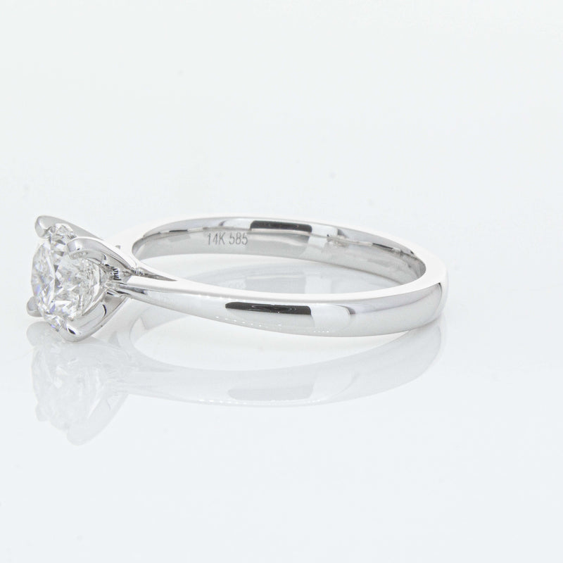 14ct White Gold 1.00ct Diamond Luna Ring-Ring-Walker & Hall