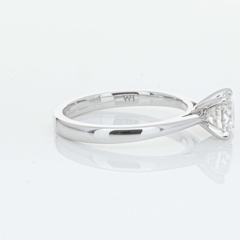 14ct White Gold 1.00ct Diamond Luna Ring-Ring-Walker & Hall