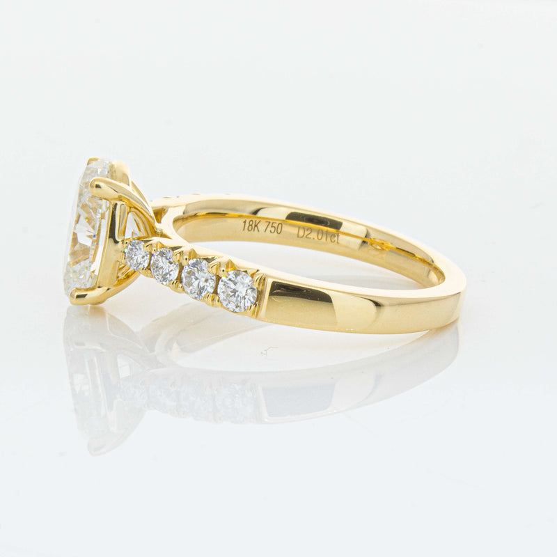 18ct Yellow Gold 2.01ct Oval Diamond Phoenix Ring-Ring-Walker & Hall