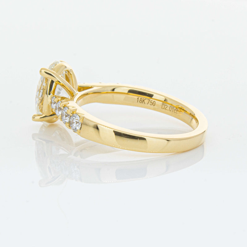 18ct Yellow Gold 2.01ct Oval Diamond Phoenix Ring-Ring-Walker & Hall