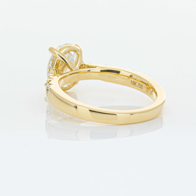 18ct Yellow Gold 2.01ct Oval Diamond Phoenix Ring-Ring-Walker & Hall