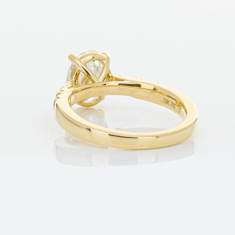 18ct Yellow Gold 2.01ct Oval Diamond Phoenix Ring-Ring-Walker & Hall