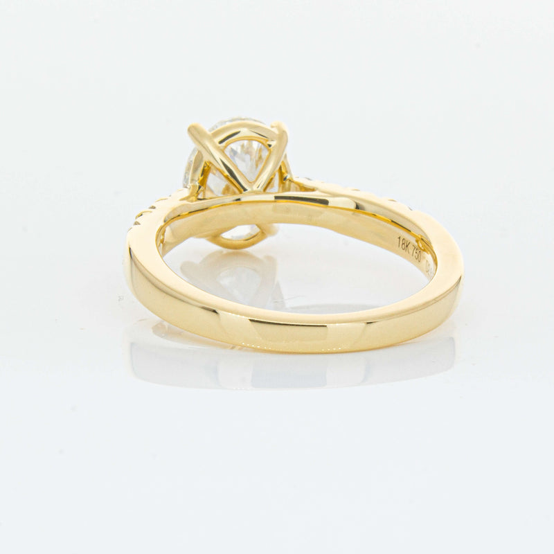 18ct Yellow Gold 2.01ct Oval Diamond Phoenix Ring-Ring-Walker & Hall