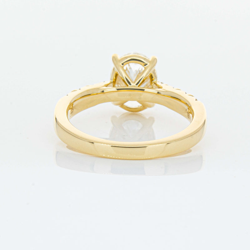 18ct Yellow Gold 2.01ct Oval Diamond Phoenix Ring-Ring-Walker & Hall