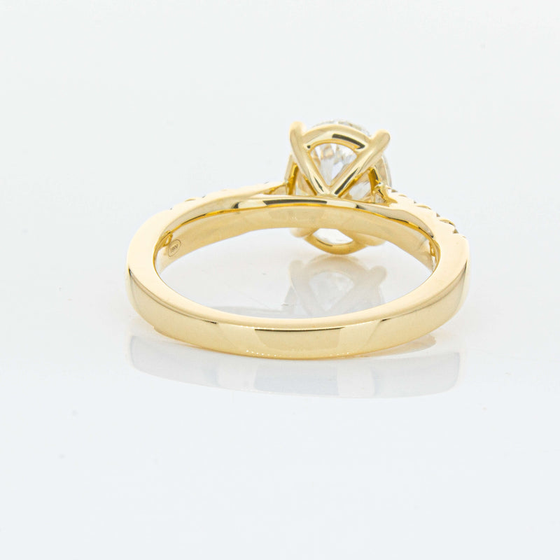 18ct Yellow Gold 2.01ct Oval Diamond Phoenix Ring-Ring-Walker & Hall